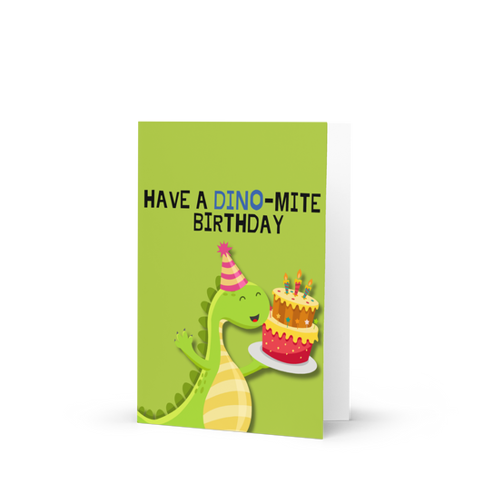 DINO-mite Kids Birthday Card